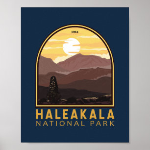 Nationaal Park Haleakala  Emblem Poster