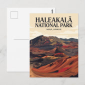 Nationaal park Haleakalā Hawaï Briefkaart (Voorkant / Achterkant)