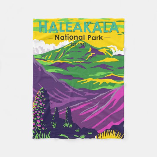 Nationaal park Haleakala  Hawaii Fleece Deken (Voorkant)