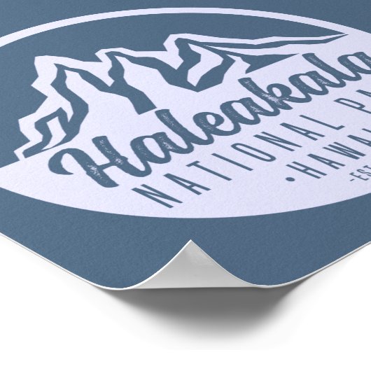 Nationaal park Haleakala Hawaii Hiking Poster (Hoek)