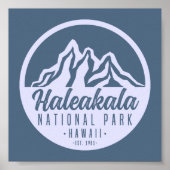 Nationaal park Haleakala Hawaii Hiking Poster (Voorkant)