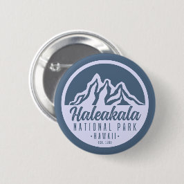 Nationaal park Haleakala Hawaii Hiking Ronde Button 5,7 Cm