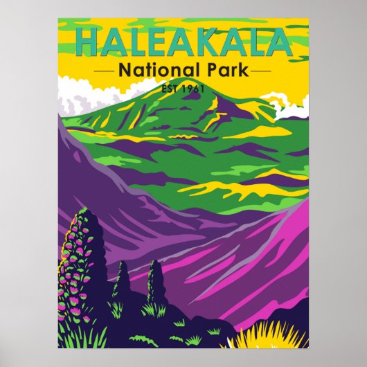 Nationaal park Haleakala  Hawaii Poster (Voorkant)