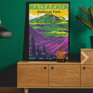 Nationaal park Haleakala  Hawaii Poster
