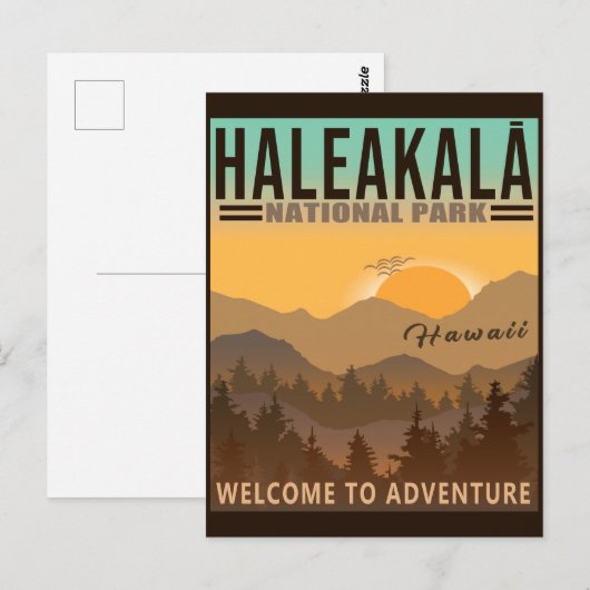 Nationaal park Haleakalā - Hawaii Souvenir Briefkaart (Voorkant / Achterkant)