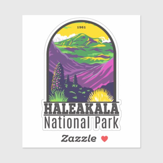 Nationaal park Haleakala  Hawaii Sticker (Vel)