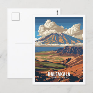 Nationaal park Haleakala Hawaii Verenigde Staten Briefkaart