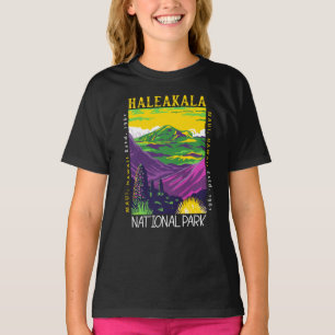 Nationaal park Haleakala Hawaii Verstoorde Vintage T-shirt
