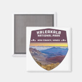 Nationaal Park Haleakala Hawaii Volcano Souvenir Magneet (Voorkant / Achterkant)