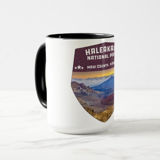 Nationaal Park Haleakala Hawaii Volcano Souvenir Mok (Voorkant links)