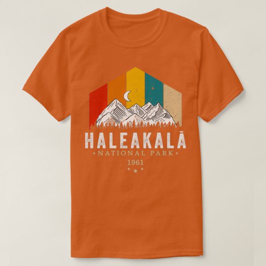 Nationaal park Haleakala Maui Hawaii 1961 Retro Su T-shirt (Design voorkant)