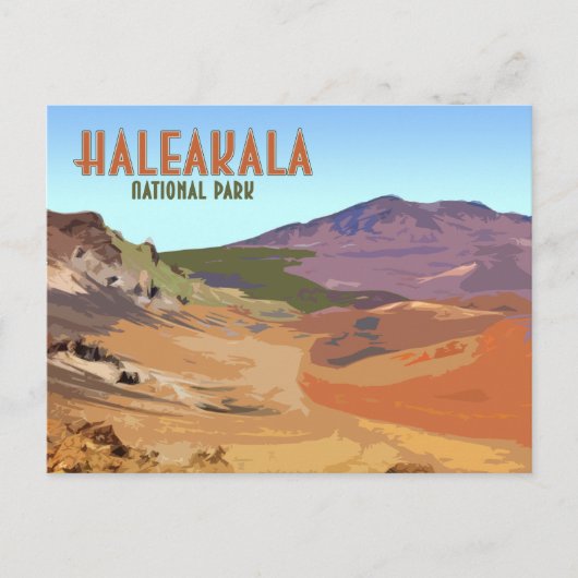 Nationaal park Haleakala Maui Hawaii  Briefkaart (Voorkant)