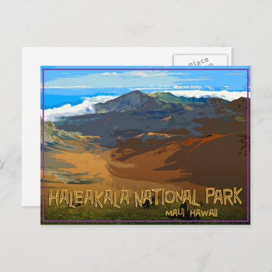 Nationaal park Haleakala, Maui Hawaii Briefkaart (Voorkant / Achterkant)