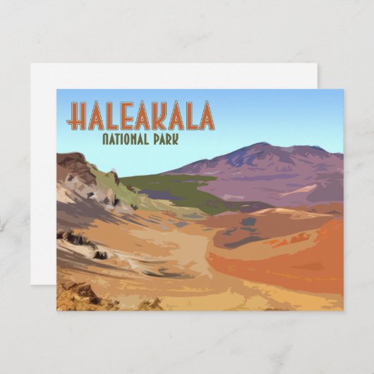 Nationaal park Haleakala Maui Hawaii Flat Kaarten (Voorkant / Achterkant)