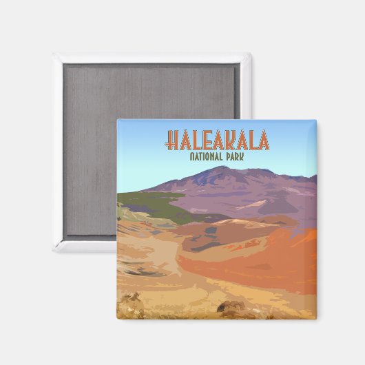 Nationaal park Haleakala Maui Hawaii Magneet (Voorkant / Achterkant)