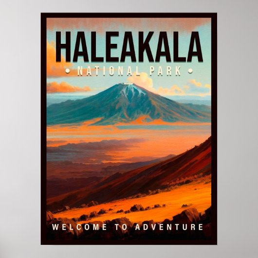 Nationaal park Haleakala Maui Hawaii  Poster (Voorkant)