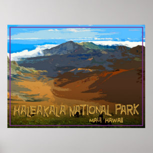 Nationaal park Haleakala, Maui Hawaii Poster