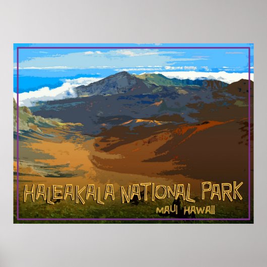 Nationaal park Haleakala, Maui Hawaii Poster (Voorkant)