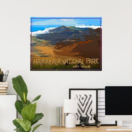 Nationaal park Haleakala, Maui Hawaii Poster (Thuiskantoor)