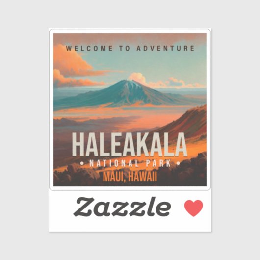 Nationaal park Haleakala Maui Hawaii  Sticker (Vel)
