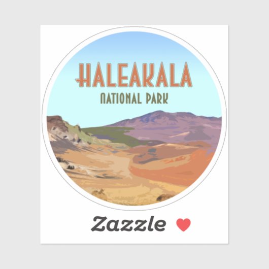 Nationaal park Haleakala Maui Hawaii  Sticker (Vel)
