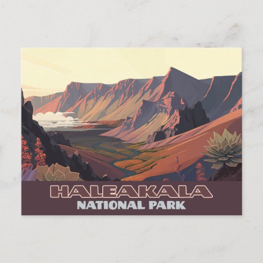 Nationaal park Haleakala Maui Volcano Briefkaart (Voorkant)
