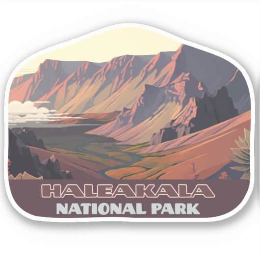 Nationaal park Haleakala Maui Volcano Sticker (Voorkant)