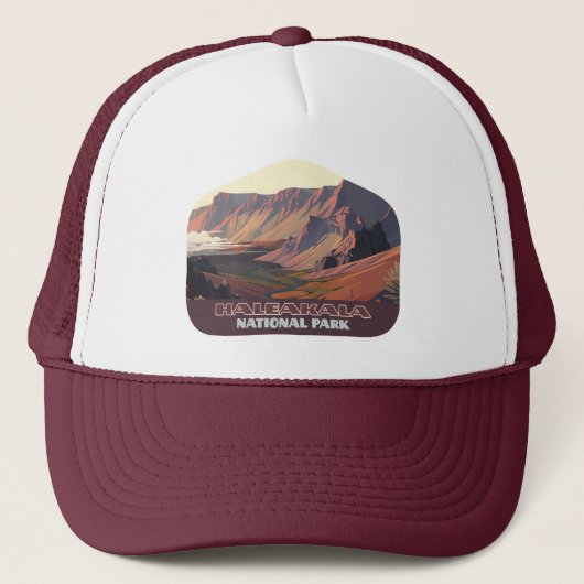 Nationaal park Haleakala Maui Volcano Trucker Pet (Voorkant)