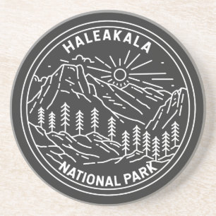 Nationaal park Haleakala monoline Hawaii Zandsteen Onderzetter