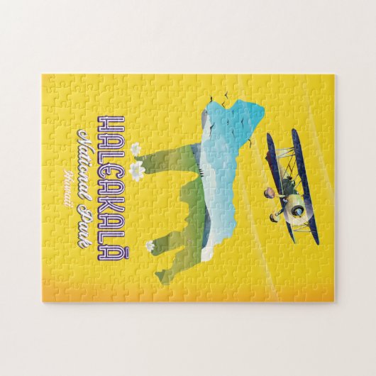 Nationaal park Haleakalā, reiskaart Hawaii Legpuzzel (Horizontaal)