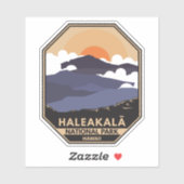Nationaal park Haleakala Retro Emblem Sticker (Vel)