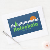 Nationaal park Haleakala Retro Rechthoekige Sticker (Envelop)