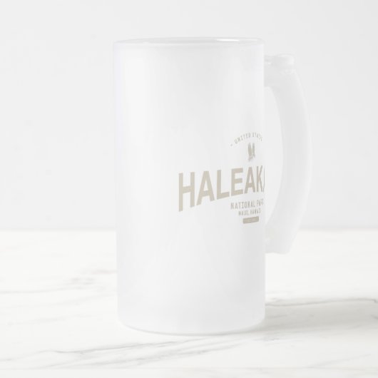 Nationaal park Haleakala Vacatie Hawaii Matglas Bierpul (Voorkant rechts)