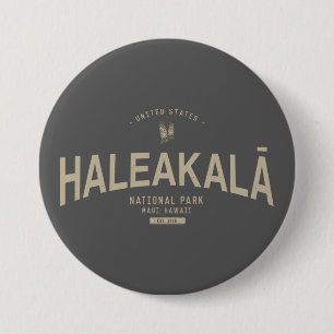Nationaal park Haleakala Vacatie Hawaii Ronde Button 7,6 Cm