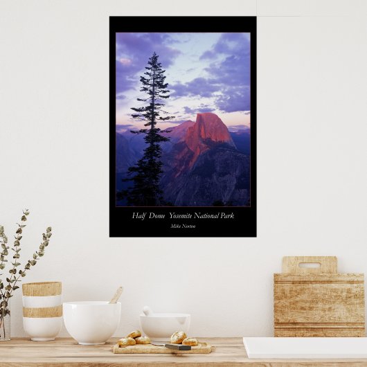 Nationaal park Half Dome Yosemite Poster (Keuken)