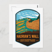 Nationaal park Hardians Wall Northumberland Briefkaart (Voorkant / Achterkant)