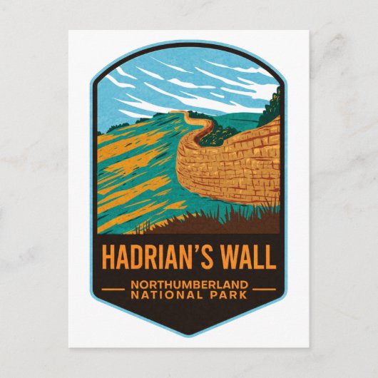 Nationaal park Hardians Wall Northumberland Briefkaart (Voorkant)
