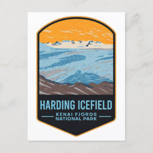 Nationaal park Harding Icefields Kenai Fjords Briefkaart