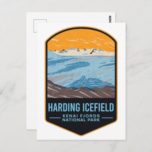 Nationaal park Harding Icefields Kenai Fjords Briefkaart (Voorkant / Achterkant)