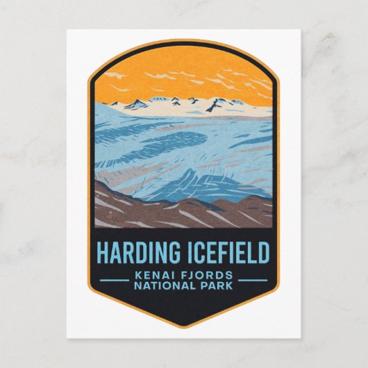 Nationaal park Harding Icefields Kenai Fjords Briefkaart (Voorkant)