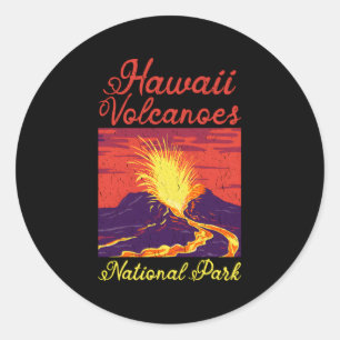 Nationaal park Hawaï Volcanoes National Park Ronde Sticker