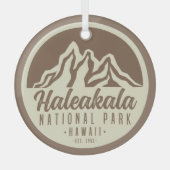 Nationaal Park Hawaii Glas Ornament (Voorkant)