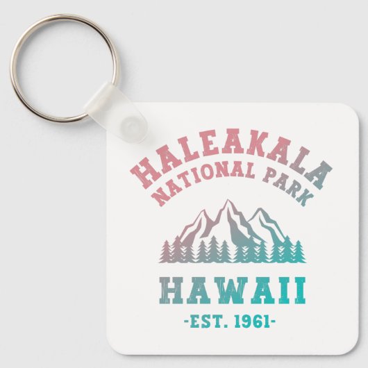 Nationaal park Hawaii gradiënt Haleakala Sleutelhanger (Voorkant)