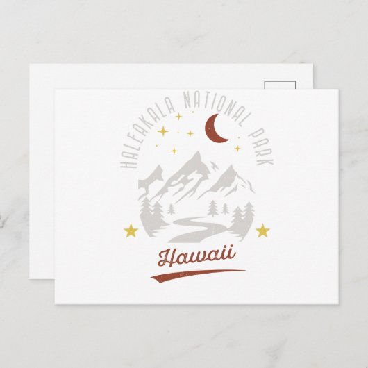 Nationaal Park Hawaii  Haleakala Briefkaart (Voorkant / Achterkant)