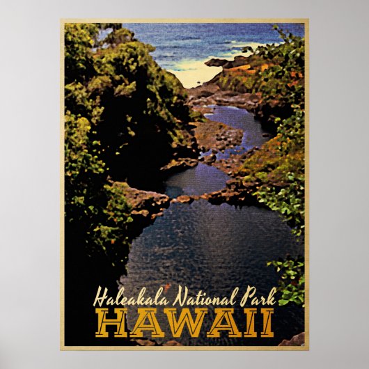 Nationaal Park Hawaii Poster (Voorkant)