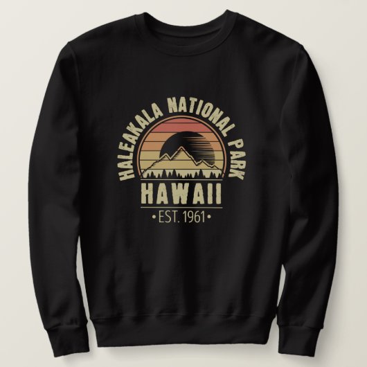 Nationaal park Hawaii Retro Haleakala Trui (Design voorkant)