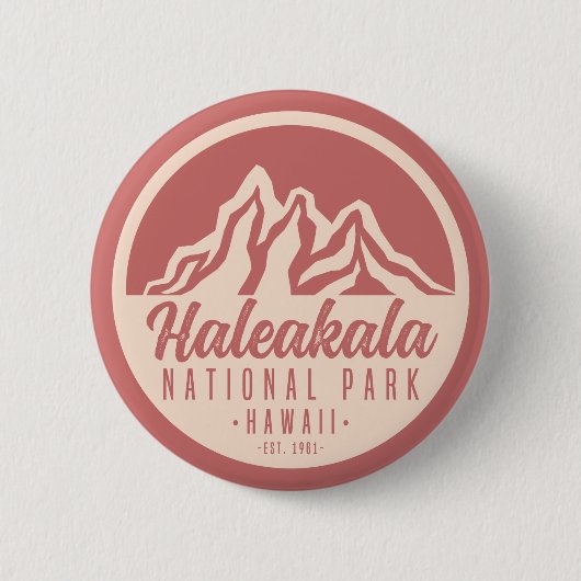 Nationaal Park Hawaii Ronde Button 5,7 Cm (Voorkant)