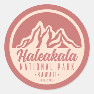 Nationaal Park Hawaii Ronde Sticker