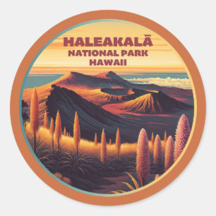 Nationaal Park Hawaii Ronde Sticker