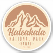 Nationaal Park Hawaii Sticker (Voorkant)